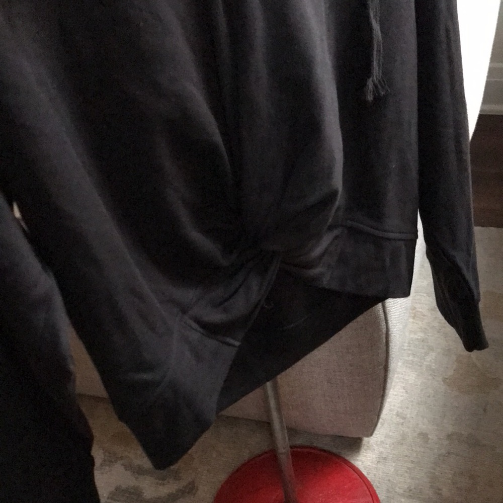 Fabletics Black Twist Front Pullover Sweatshirt - image 8